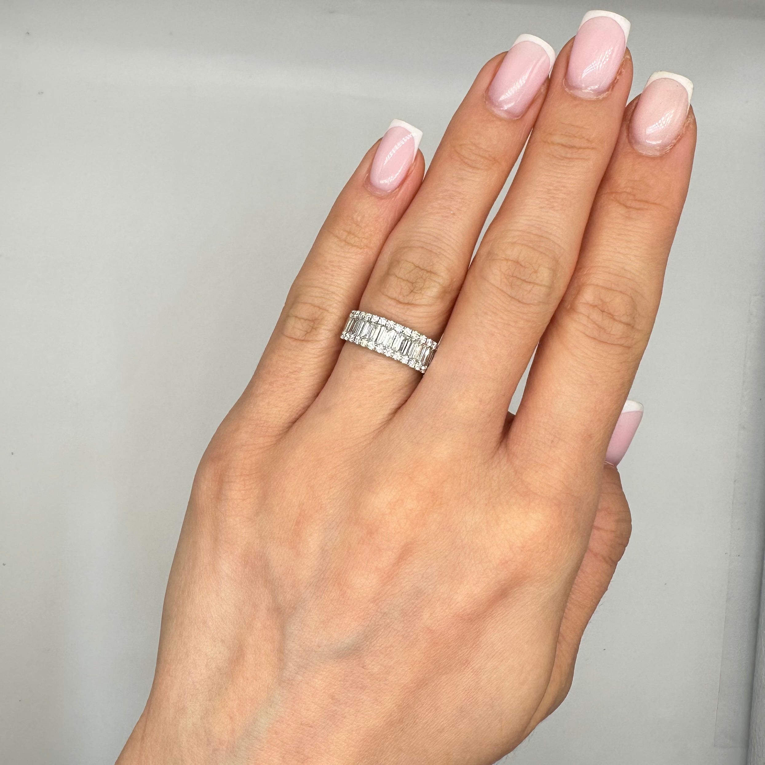 14K White Gold Diamond Band Ring – 1.31CT PJR18557-014