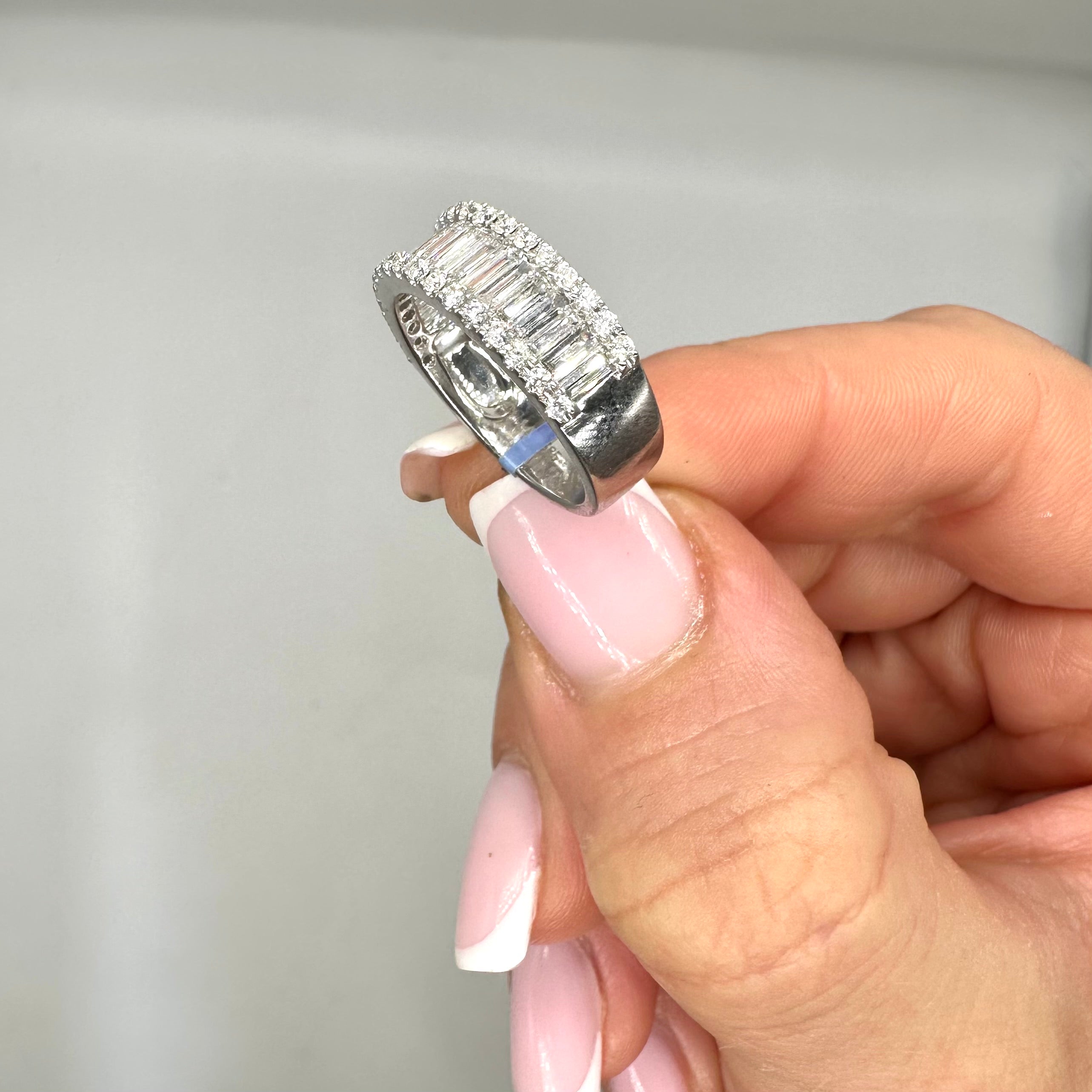 14K White Gold Diamond Band Ring – 1.31CT PJR18557-014
