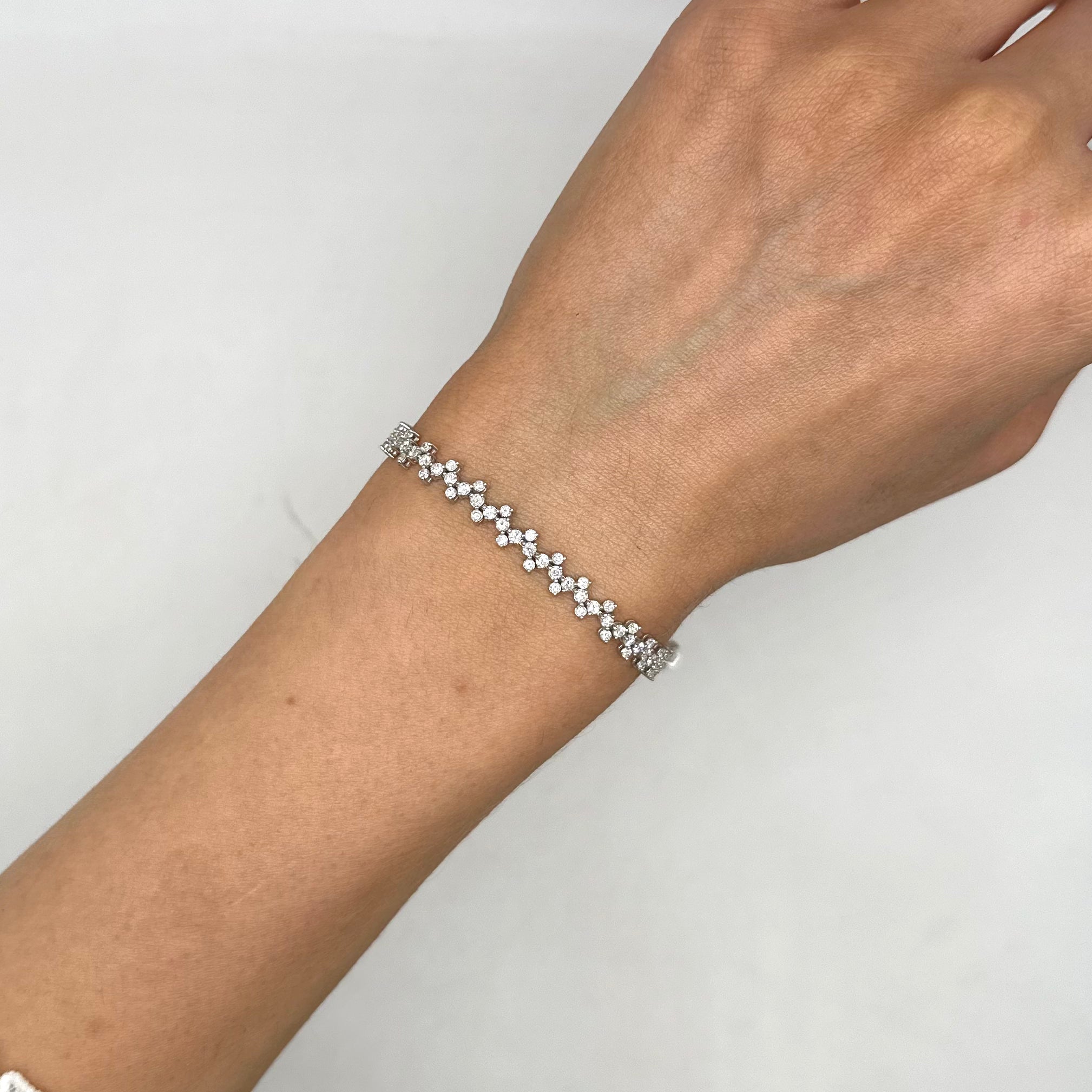 18K White Gold Diamond Bracelet – 3.02 CT DB0059 IEAJ