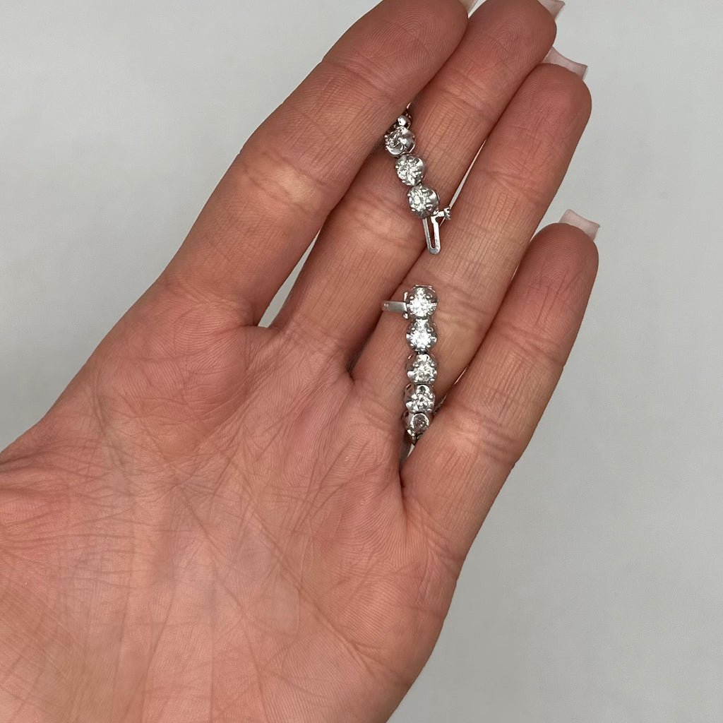 14K White Gold Diamond Bracelet – 6.10 CT DB0069 AJJJ