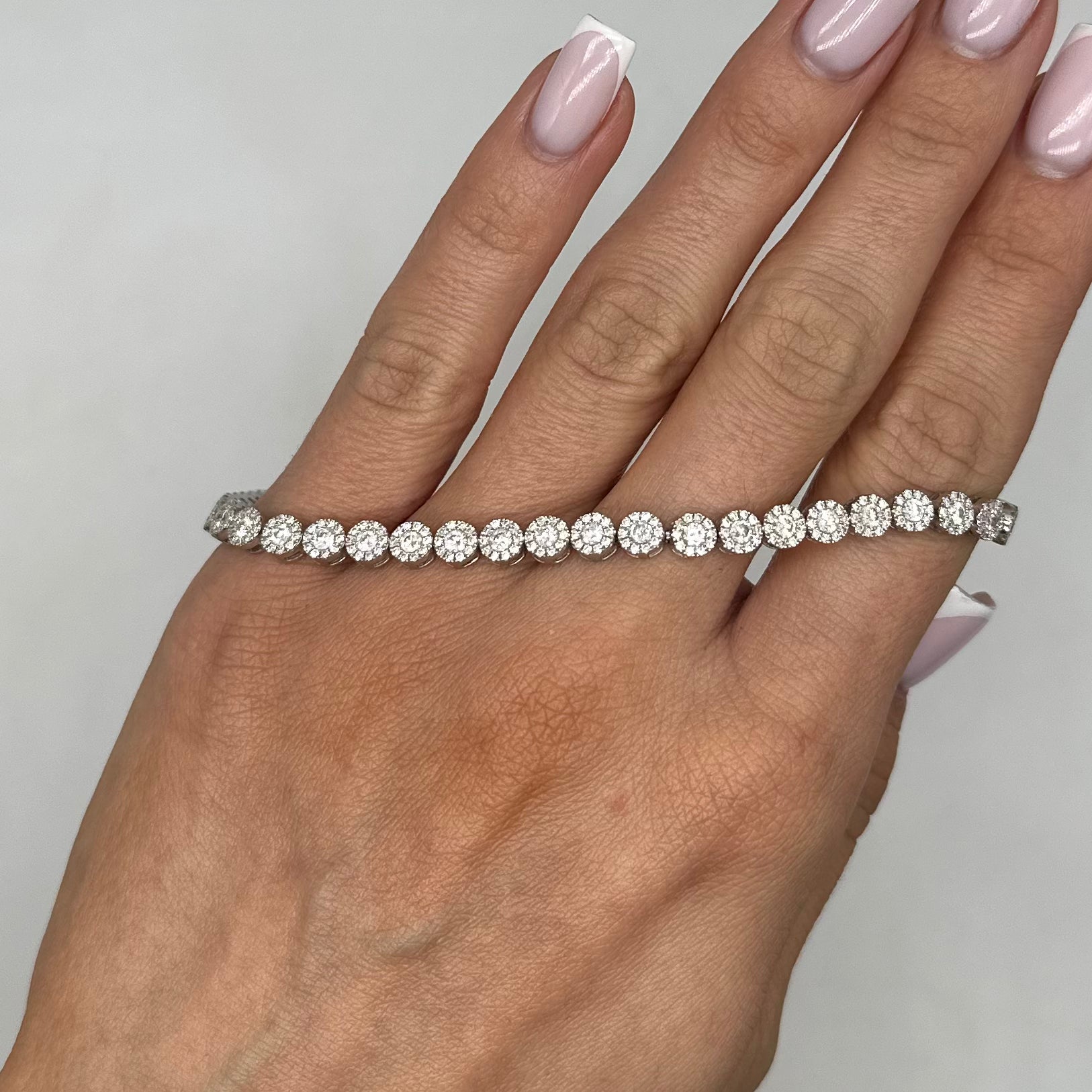 18K White Gold Diamond Bracelet – 5.20 CT  DB0016 NZGJ