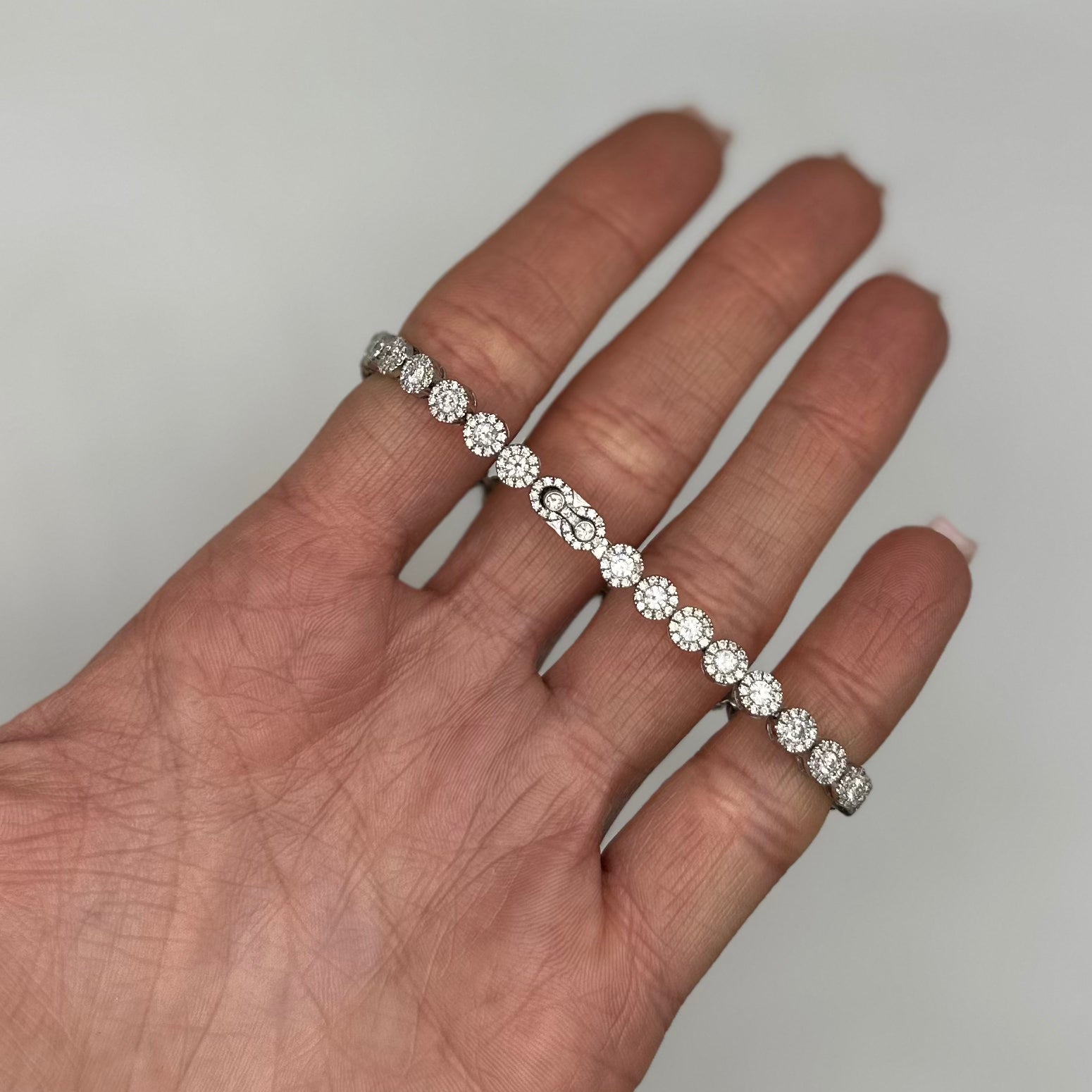 18K White Gold Diamond Bracelet – 5.20 CT  DB0016 NZGJ