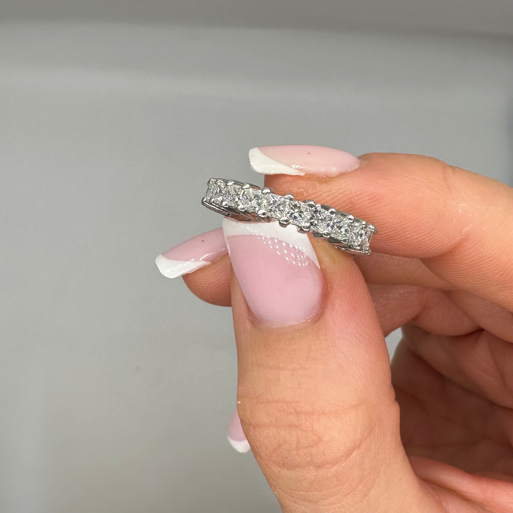 Platinum Princess Cut Diamond Eternity Ring – 3.00CT WB773 GGJJ