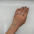 Platinum 2.12CT Asscher Cut Diamond Ring WB369 GETJ