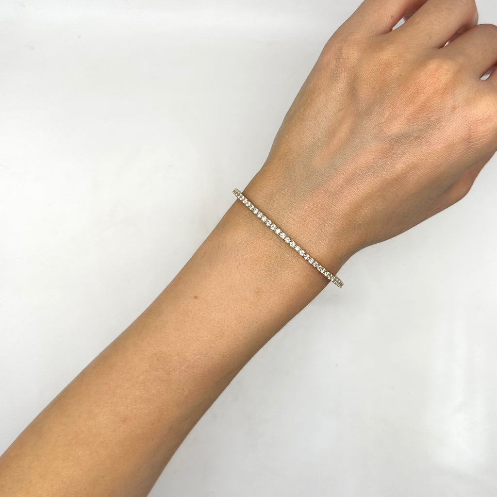14K Yellow Gold Diamond Bangle Bracelet – 2.80 CT DB0079 GJJJ