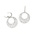 18K White Gold Diamond Circle Earrings – 1.20 CT DIER0160 IEJJ