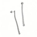 14K White Gold 2.60 CT Diamond Earrings – 2.5 Inch DIER132 GNJJ