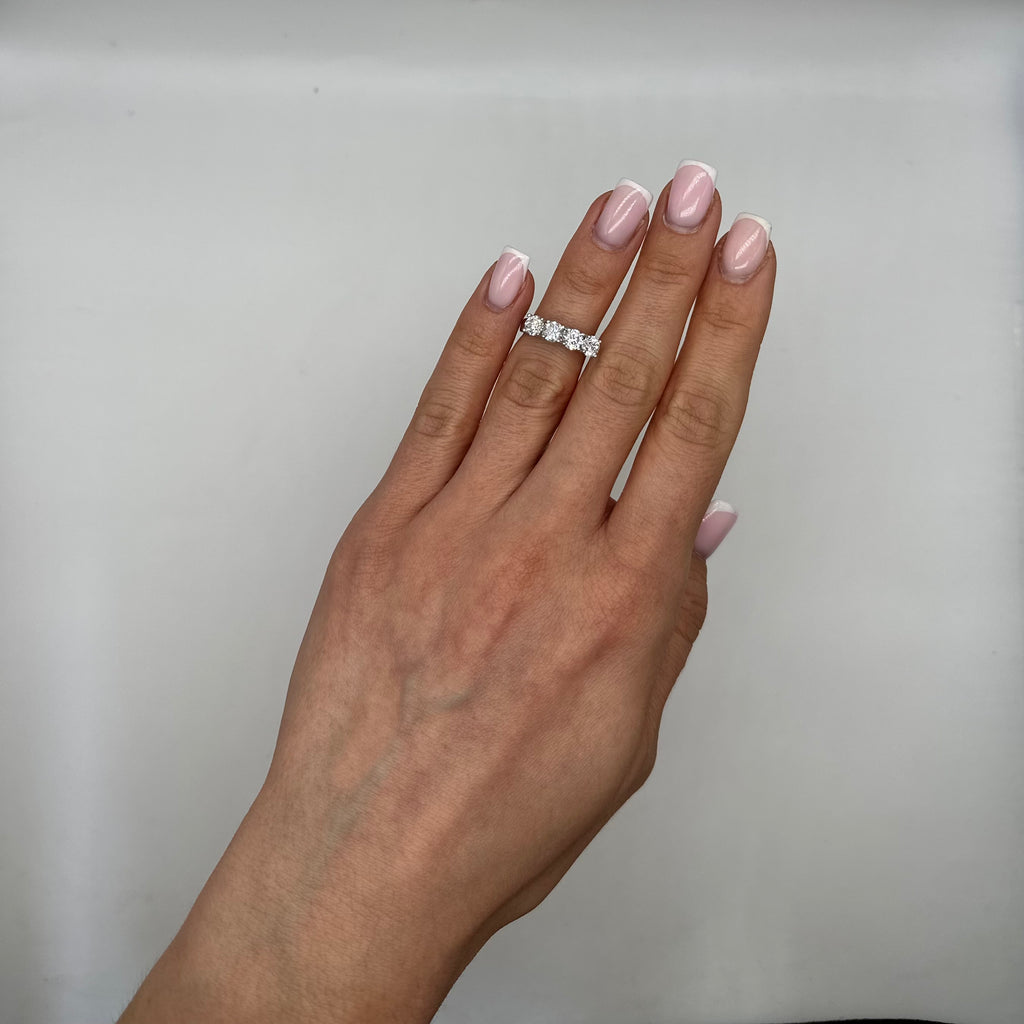 14K White Gold Round Diamond Ring 2.05CT WB070 GETJ