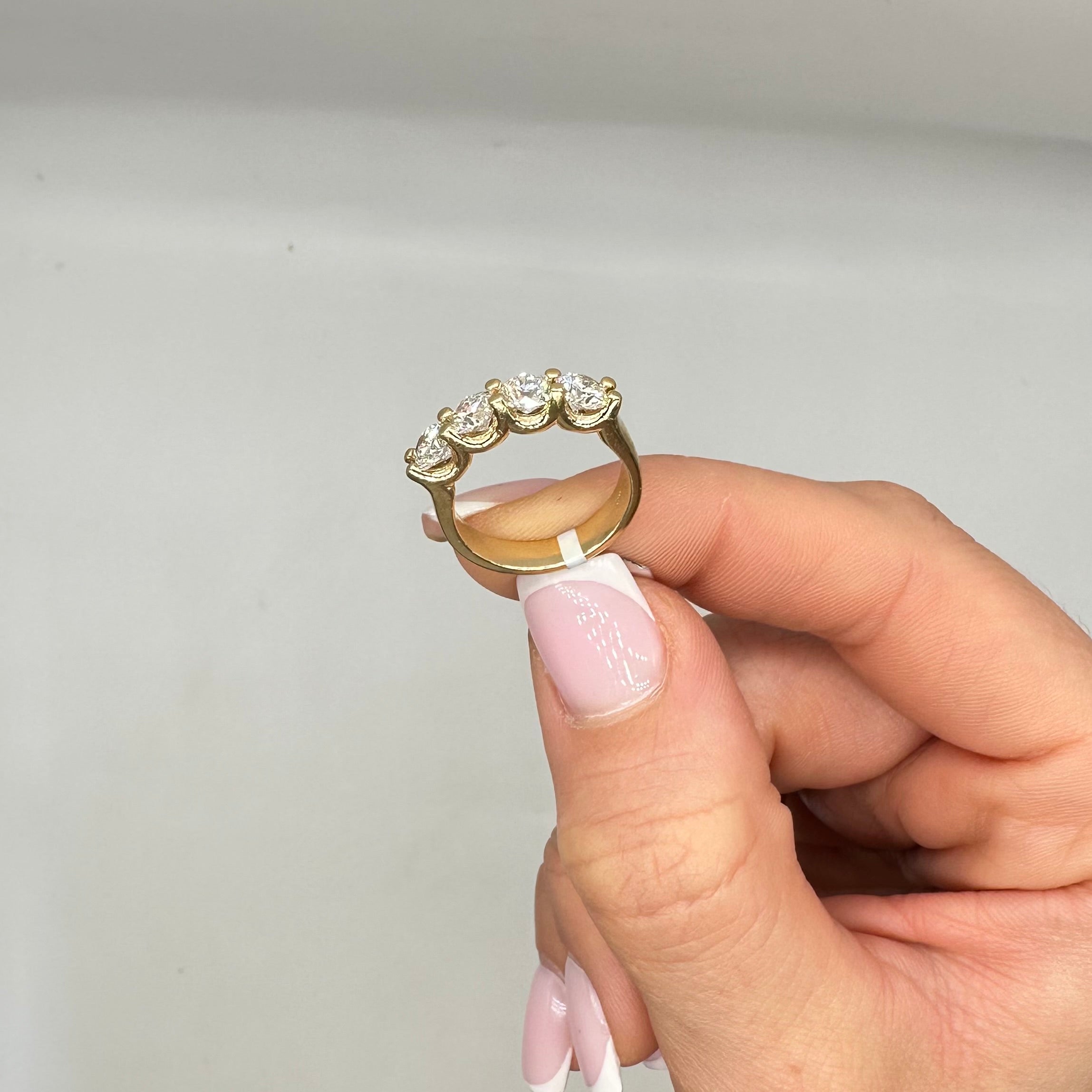 14K Yellow Gold Ring with 2.08CT Round Diamonds WB047 NGEJ