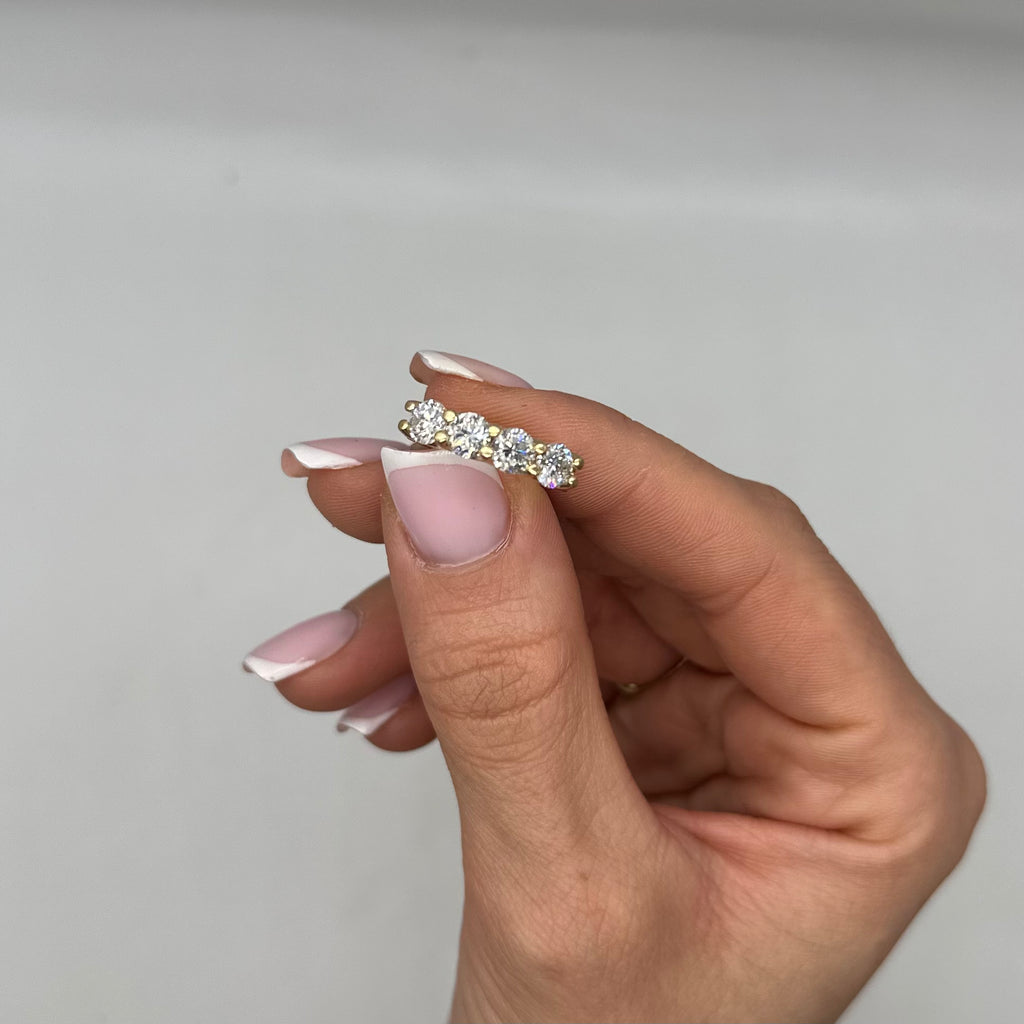 14K Yellow Gold Ring with 2.08CT Round Diamonds WB047 NGEJ