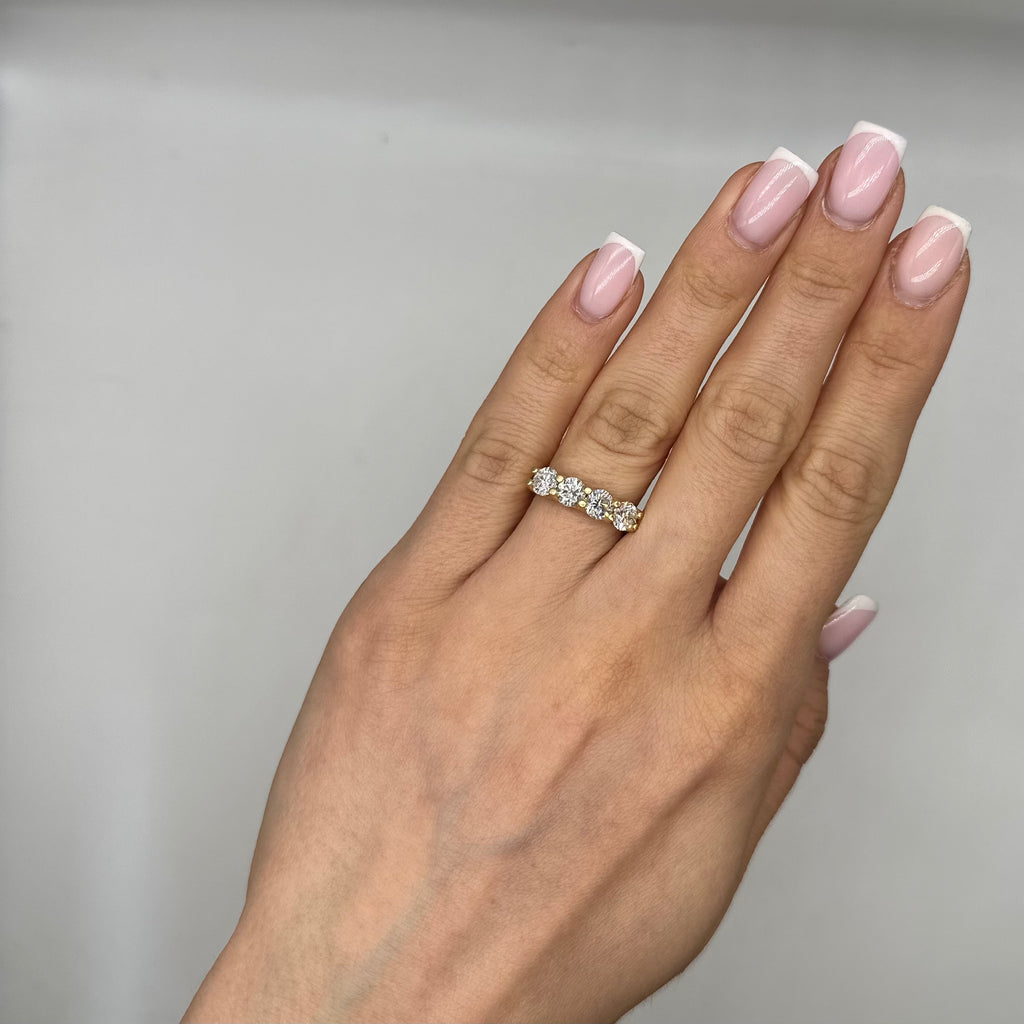 14K Yellow Gold Ring with 2.08CT Round Diamonds WB047 NGEJ