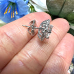 14K White Gold 4.62 CTW Clarity Enhanced Diamond Halo Earrings ETJJ