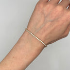 14K Yellow Gold Bezel Set Diamond Tennis Bracelet 2.32 PJBR5587-018