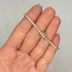 14K Yellow Gold Bezel Set Diamond Tennis Bracelet 2.32 PJBR5587-018
