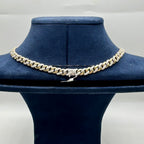 18K Two-Tone Gold Diamond Cuban Chain – 2.67CT CC4219-3