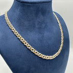 18K Two-Tone Gold Diamond Cuban Chain – 2.67CT CC4219-3