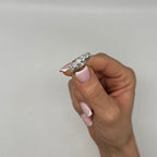 Platinum 5.00CT Diamond Bar-Set Eternity Band Ring WB816 TJJJ