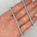 14K White Gold 14.39 CT Diamond Pavé Necklace – ARJC0012-006