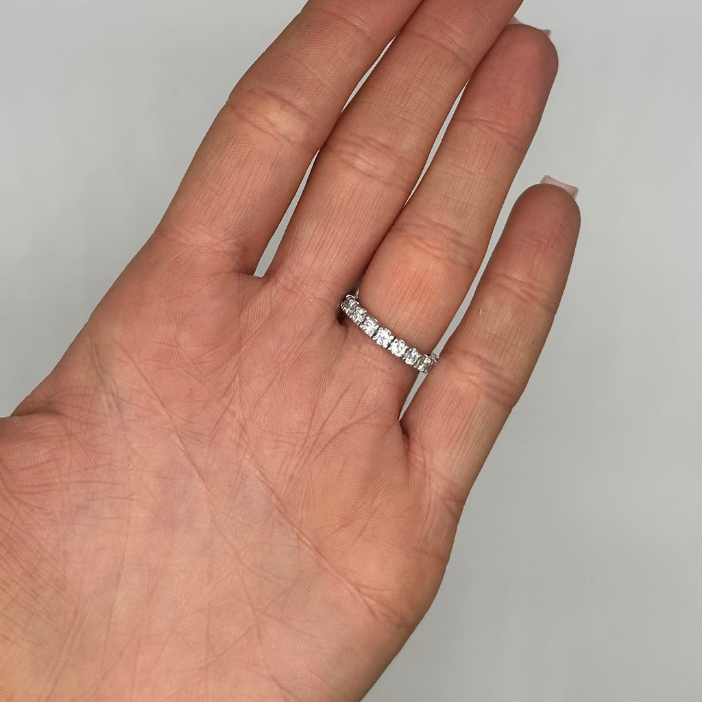 14K White Gold 1.86CT Diamond Eternity Ring WB520 ITJJ
