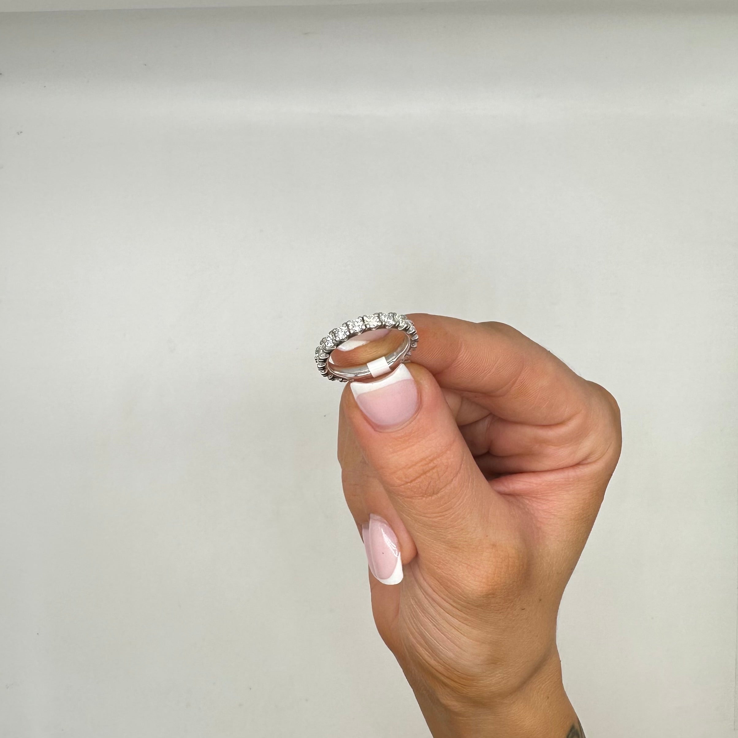 14K White Gold 1.86CT Diamond Eternity Ring WB520 ITJJ