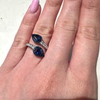 18K White Gold Sapphire & Diamond Ring – 1.73CT Sapphire / 0.40CT Diamonds | SDR048