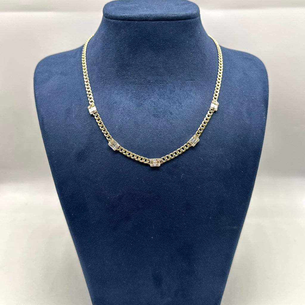14K Yellow Gold Diamond Necklace KVN00197-004