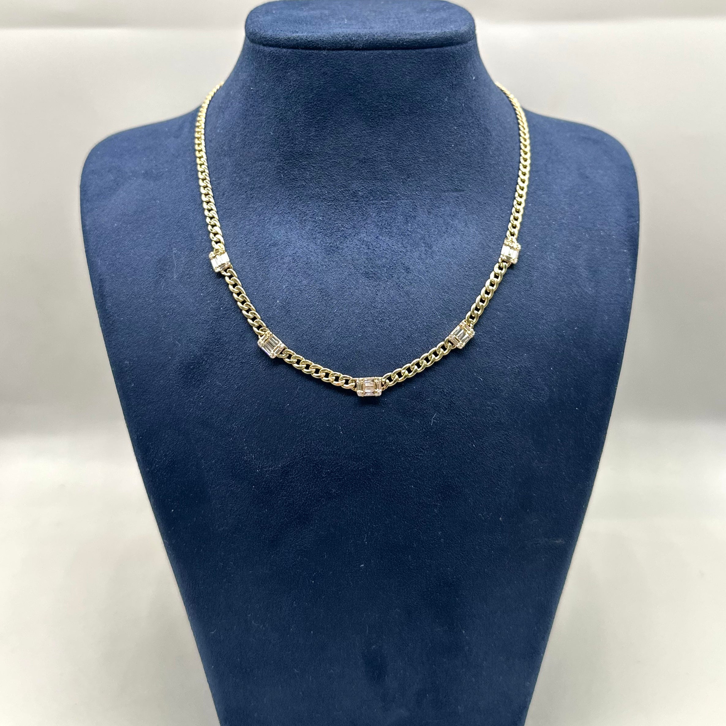 14K Yellow Gold Diamond Necklace KVN00197-004