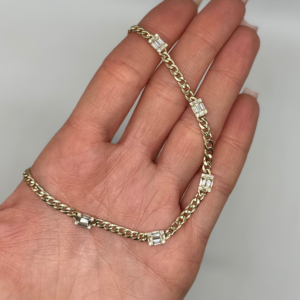14K Yellow Gold Diamond Necklace KVN00197-004