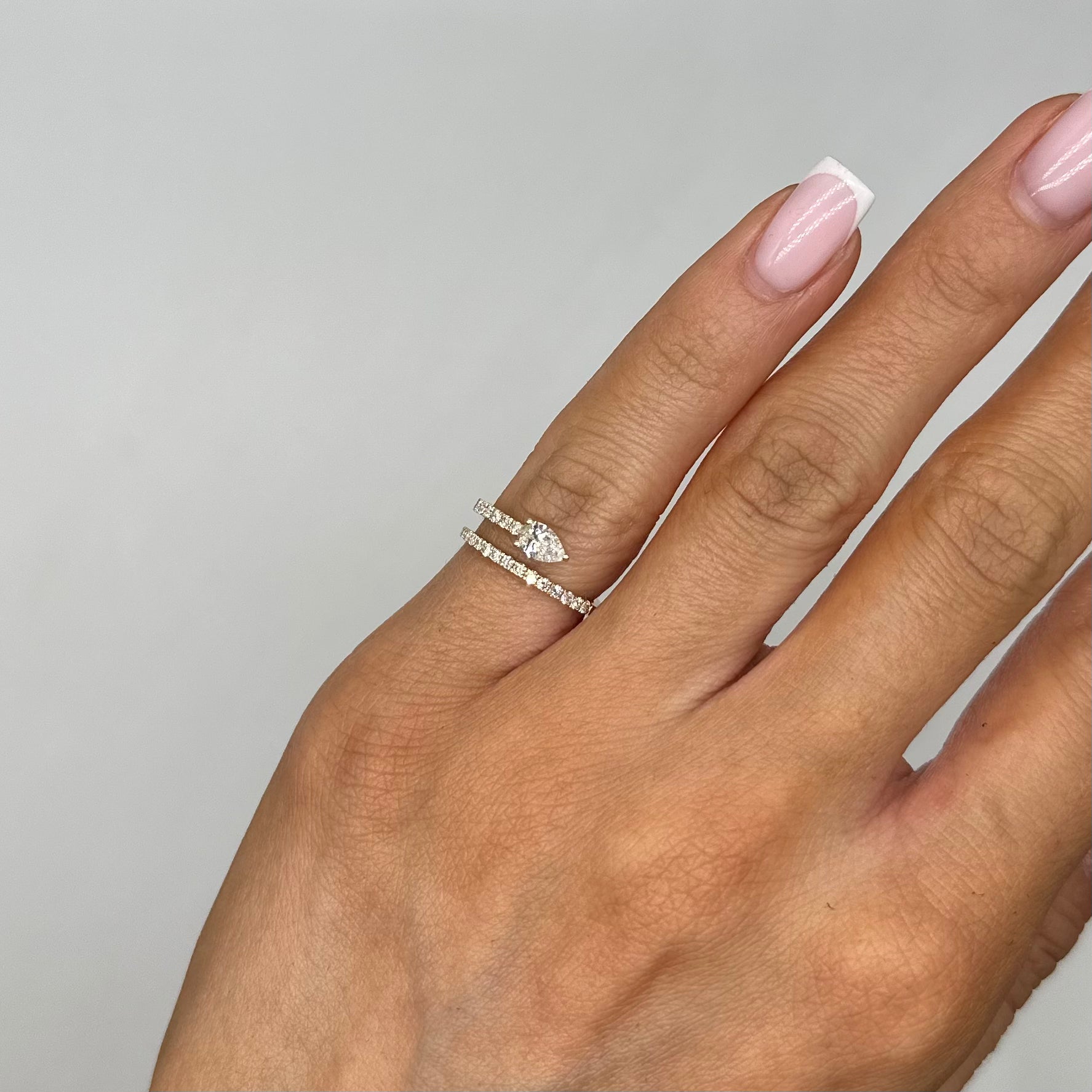 14K Yellow Gold Open Wrap Ring – 1.10CT Diamonds AR17251-014