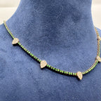 14K Yellow Gold Tsavorite & Diamond Necklace — 1.51 CT Tsavorite, 0.66 CT Diamonds KVN00134TS-002