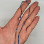14K Yellow Gold Sapphire Tennis Necklace – 6.79 CT, 16 Inch PJN5293-SA1-004