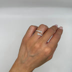 14K White Gold Diamond Open Ring – 0.97CT Diamonds AR18568-001