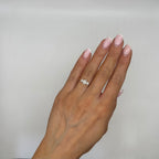 18K Yellow Gold Oval & Heart-Shaped Diamond Ring – 1.05CT OVER024 IIAJ