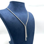 14K White Gold Diamond Necklace – 8.27 CTW, Near-Colorless VS2–SI1 PJN6208WG