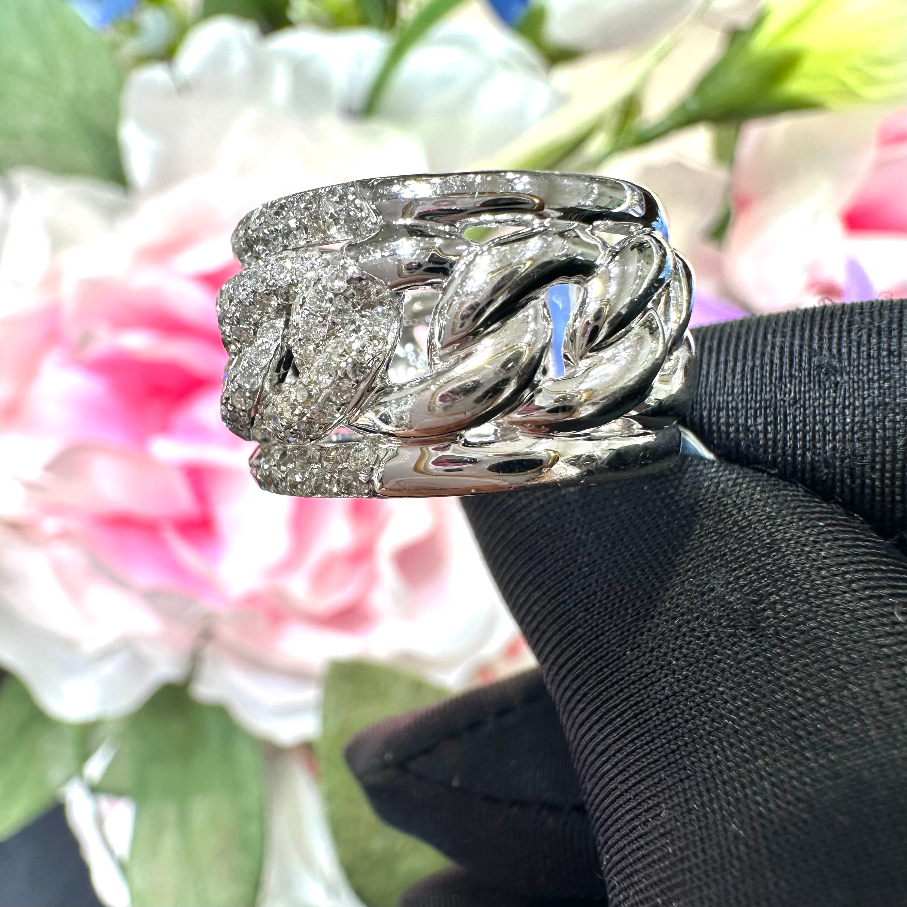 1.99ct Round cut Diamond Ring in 14k White Gold