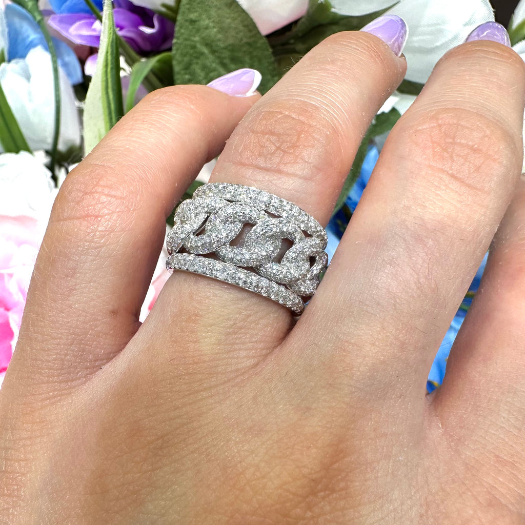 1.99ct Round cut Diamond Ring in 14k White Gold