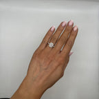 18K White Gold Cushion-Cut Clarity Enhanced Diamond Ring – 1.95CT CUSHDR0024 NTTJ