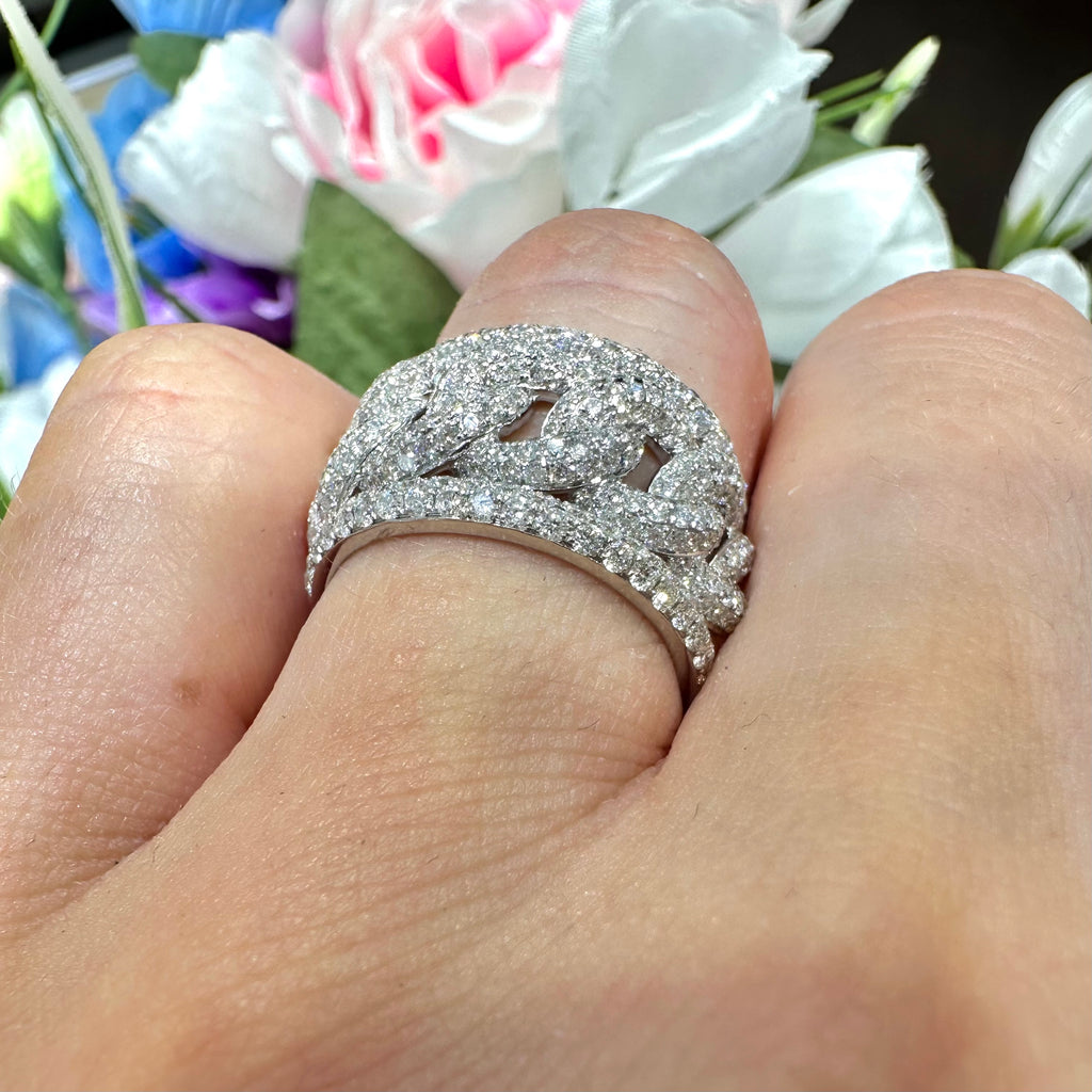 1.99ct Round cut Diamond Ring in 14k White Gold