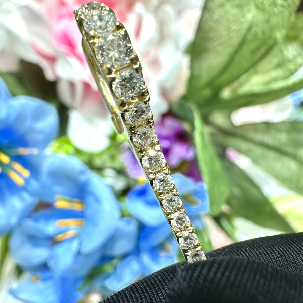 14K Yellow Gold Round Diamond Earrings – 1.73CT G/VS2 Natural Diamonds | AJE00437AYG