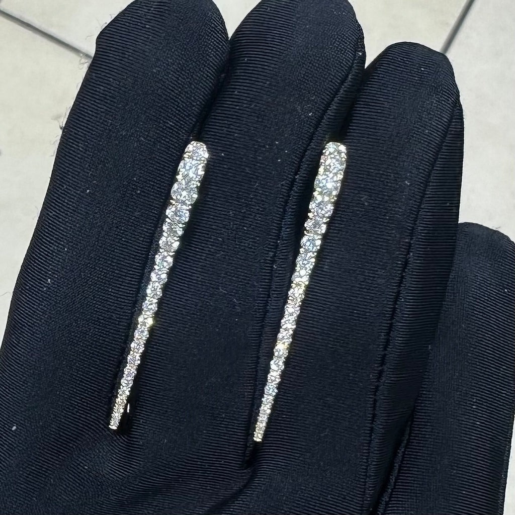 14K Yellow Gold Round Diamond Earrings – 1.73CT G/VS2 Natural Diamonds | AJE00437AYG