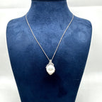 14K White Gold Mother-of-Pearl & Diamond Pendant Necklace — 0.53 CTW Diamonds, 17.40 CTW Mother of Pearl ITJJ