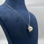 14K White Gold Mother-of-Pearl & Diamond Pendant Necklace — 0.53 CTW Diamonds, 17.40 CTW Mother of Pearl ITJJ