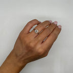 14K White Gold 2.39ct Clarity Enhanced Round Diamond Ring RDER022 AJJJ