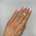 14K Rose Gold Pavé Diamond Buckle Ring – 1.42CT IATJ