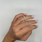 14K White Gold 3.17CT Round Diamond Eternity Band Ring WB035 ILJJ