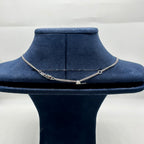 14K White Gold Pendant Necklace with 3.51ct Sapphires and 0.50ct Diamonds SDN009 ITJJ