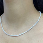 9.03ct Diamond Tennis Necklace in 14K White Gold PJN5287BWG