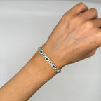 18K White Gold Emerald & Diamond Bracelet – 4.10CT | EMDB03 GIJJ