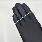 18KT Yellow Gold Emerald & Yellow Diamond Bracelet – EMDB010 GJTS