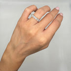 14K White Gold 4.60CT Round Diamond Eternity Band Ring WB005 ASJJ